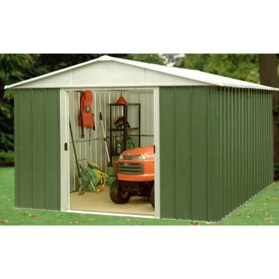 Metal Shed with Sliding Double Doors 13'x10' Yardmaster