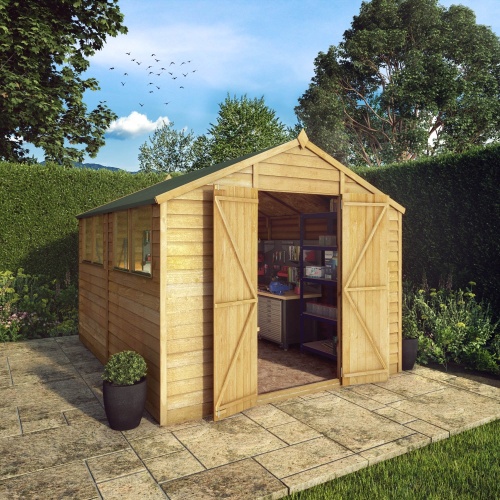 10 x 8 Overlap Apex Wooden Garden Shed