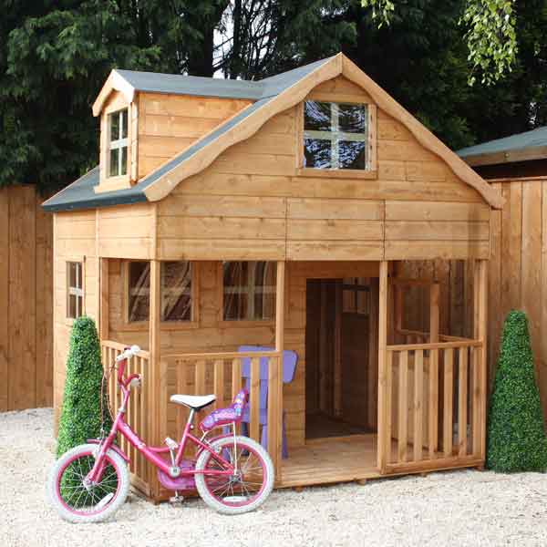 wooden wendy house two storey